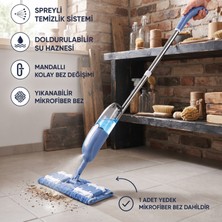 Hilera Spreyli Mop - Doldurulabilir Su Haznesi - Yedek Mikrofiber Bez Hediyeli