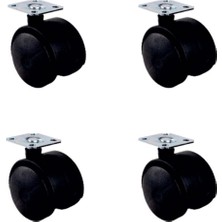 Pileli Store Küçük Plastik Tablalı Teker - 40 mm  HKS101 - 4 Adet