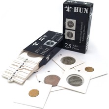 Hun Marka 39,5mm Kendinden Yapışkanlı Beyaz Karton Kapama (25'li Paket)