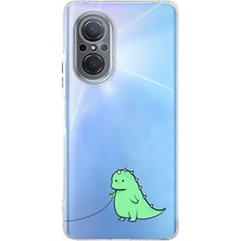 LOTUS GOLD Huawei Nova 9 Se Uyumlu Sevimli Dinozor Desenli Şeffaf Telefon Kılıfı