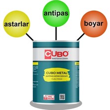 Ceylan Adam Mey Ithalat® Cubo Metal Pas Boyası Nefti Yeşil 0,75 Litre