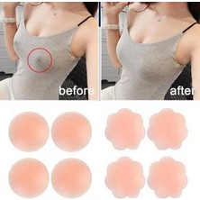 Pileli Store Göğüs Ucu Kapatan Silikon