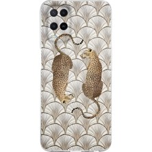 LOTUS GOLD Oppo A54 Uyumlu Leopar Desenli Şeffaf Telefon Kılıfı