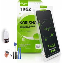 Tkgz Samsung Galaxy A20S - SM-A207 Uyumlu Korlshow LCD Ekran Dokunmatik Servıce Pack LCD + B-7000 + Tamir Kiti