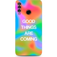 LOTUS GOLD Huawei P30 Lite Uyumlu Good Desenli Şeffaf Telefon Kılıfı