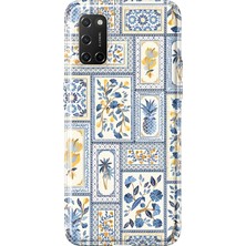 LOTUS GOLD Oppo A52/72/92 Uyumlu Çiçek Kolaj Desenli Şeffaf Telefon Kılıfı