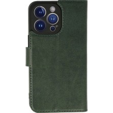 TeknoKapsül iPhone 13 Pro Kılıf Trend S Plus Kapaklı Kılıf - Yeşil