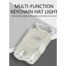 Meks F.b.ı V15 Edc El Feneri 1200LM Anahtarlık Işık Tip-C Şarj Edilebilir Taşınabilir Mini Torch Mıknatıs Klips ile Kamp Cep Fener