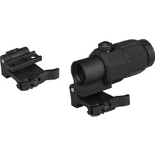 Meks Nikula Magnifier 5x Yakınlaştırmalı Dürbün - 22MM Ray Uyumlu, Katlanır Yaylı Ayaklı