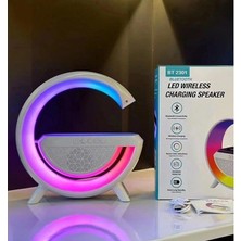 Meks Akıllı Masa Lambası Hoparlör LED Işık & Kablosuz Şarj ALK2289