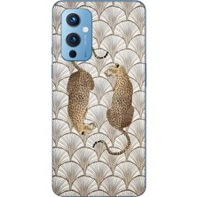 LOTUS GOLD Oneplus 9 Uyumlu Leopar Desenli Şeffaf Telefon Kılıfı