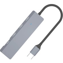 Uravas Store Ally ADS-309C 4in1 Type-C To USB + Type-C Hub Adaptör Çevirici Dönüştürücü ÇOĞALTICI-(5775)