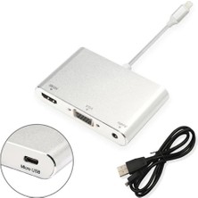 Uravas Store Iphone Ipad P32 HDMI VGA Av Audio Dönüştürücü ADAPTÖR-(5775)