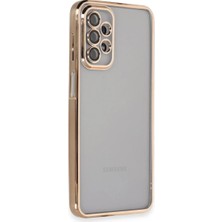 TeknoKapsül Samsung Galaxy A23 4g Kılıf Lensli Silikon - Gold