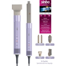 Pileli Store Sinbo Saç Şekillendirme Cihazı - 5 Başlıklı - 3 Kademeli Hız ve Sıcaklık Ayarı