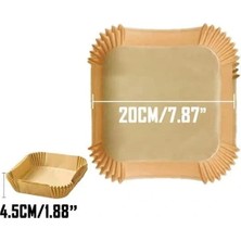 Uravas Store Airfreyer Fritöz Kağıdı Kare Xl / Xxl 100LÜ