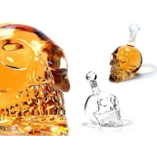 Uravas Store Crystal Head Kuru Kafa Cam Şişe 350 ml