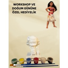 3D Layer Craft 3D Mohana Figür Boyama Seti - Kendin Boya Hobi ve Etkinlik Seti - Akrilik Boya + 2 Fırça