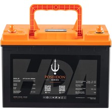 Poseidon 12.8V 100AH Lifepo4 Lityum Akü 1280WH Bms Bluetooth Karavan Solar Tekne Ups