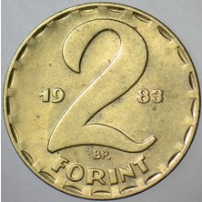 Banknoting Macaristan 2 Forint 1983 Çilaltı(-)