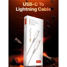 TeknoKapsül Powerway PD27 27W Type-C To Lightning Hızlı Şarj ve Veri Kablosu