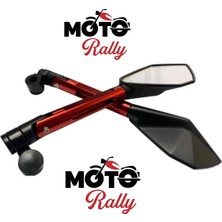 Mr MotoRally Motosiklet Ayna Takımı Modifiye Dekoratif Vitesli Naked ve Scooter Modeller 10 ve 8 mm Uyumlu 3150