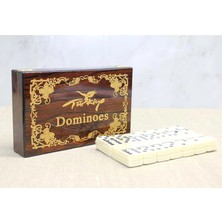 Pileli Store Ahşap Kutulu Domino Oyunu