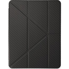 Uravas Store Apple iPad Pro 13 (2024) Kılıf Color Karbon Tablet Kılıfı - Koyu Gri