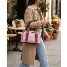 TeknoKapsül City Bloom Pembe Omuz Çantası