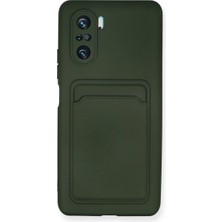Uravas Store Xiaomi Poco F3 Kılıf Kelvin Kartvizitli Silikon - Koyu Yeşil