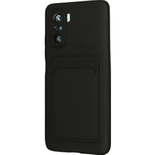 Uravas Store Xiaomi Poco F3 Kılıf Kelvin Kartvizitli Silikon - Siyah