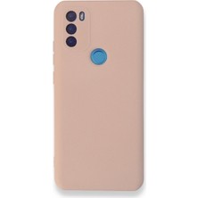 Gm 21 Plus Kılıf Nano Içi Kadife Silikon - Pudra