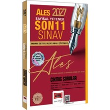 Yargı Yayınevi 2027 Ales Sayısal Yetenek Son 11 Sınav Tamamı Çözümlü Çıkmış Sorular