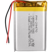 Uravas Store Powermaster 703450 3.7V 1300MAH Lityum Polimer (Li-Po) Batarya Ciklet Pil