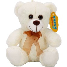 Uravas Store 0998 Sun-Jhn-Pff-Sk Peluş Ayı Oturan Kurdeleli 21CM 2r