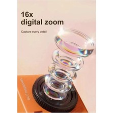 Uravas Store Mini Dijital Kamera 64MP 16X Digital Zoom Retro Vintage 1.4’’ekranlı Video Kamera Taşınabilir Tasarım Beyaz