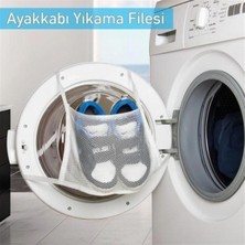 Uravas Store Pratik Çamaşır Makinesi Kapağa Bağlamalı Ayakkabı Yıkama Filesi (5047)