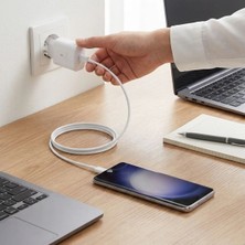 Uravas Store 45W Süper Hızlı Şarj Adaptörü Usb-C Pd 3.0 Pps Fast Charger + 5A Type-C To Type-C Kablo (5528)