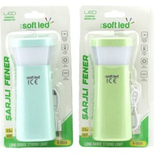 Uravas Store 2ın1 - Tek LED USB To Type-C Şarjlı El Feneri 2.5W - 5W K-0934