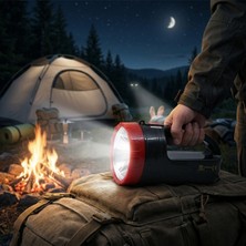 Uravas Store 2W Tek Ledli El Feneri Projektör Fiş Şarjlı 2 Kademe Işık Ayarı GK-6665