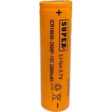 Uravas Store Spx Icr 18650-2500-12C Düzkafa -Süpürge, Matkap Kullanımında Uygundur