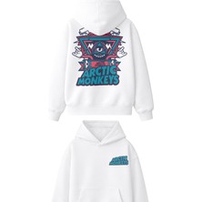 Fuddy Moda Unisex Artric Monkeys Sırt Baskılı Kapüşonlu Sweatshirt, Oversize Rock Band Temalı Hoodie
