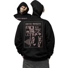 Fuddy Moda Unisex Artric Monkeys R U Mine Sırt Baskılı Kapüşonlu Sweatshirt, Oversize Rock Band Temalı Hoodie