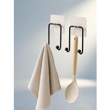 Uravas Store Yapışkanlı Duvar Askısı 2'li Set Mutfak Banyo Için