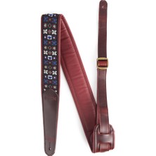 Martin Festival Jacquard Deri Gitar Askısı - Mavi