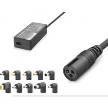Pileli Store 15-24V 90W Universal Laptop Adaptörü - 10 Farklı Uç - Tüm Markalarla Uyumlu - Siyah HD8887