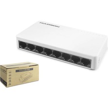 Uravas Store Ethernet Switch 8 Port 10/100 Mbps - Beyaz HDX1366