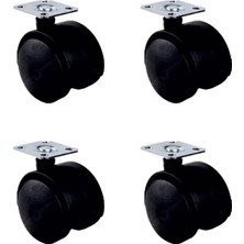 Uravas Store Büyük Plastik Tablalı Teker - 50MM HKS126 - 4 Adet