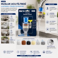Renas Store 12 Adet Musluk Ucu Filtresi 6 Katmanlı - Taşlı 360° 16-19MM Tüm Musluklara Uyum Kireçlenme Yapmaz (5528)