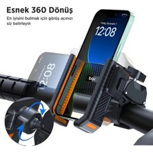 Renas Store Gidon Bağlantılı Bisiklet Motosiklet Için Esnek Abs 4-7.8″ Inç Telefon Tutucu 360° Dönebilen Tasarım